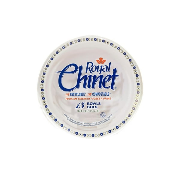 Royal Chinet Bowls, 15 Bowls