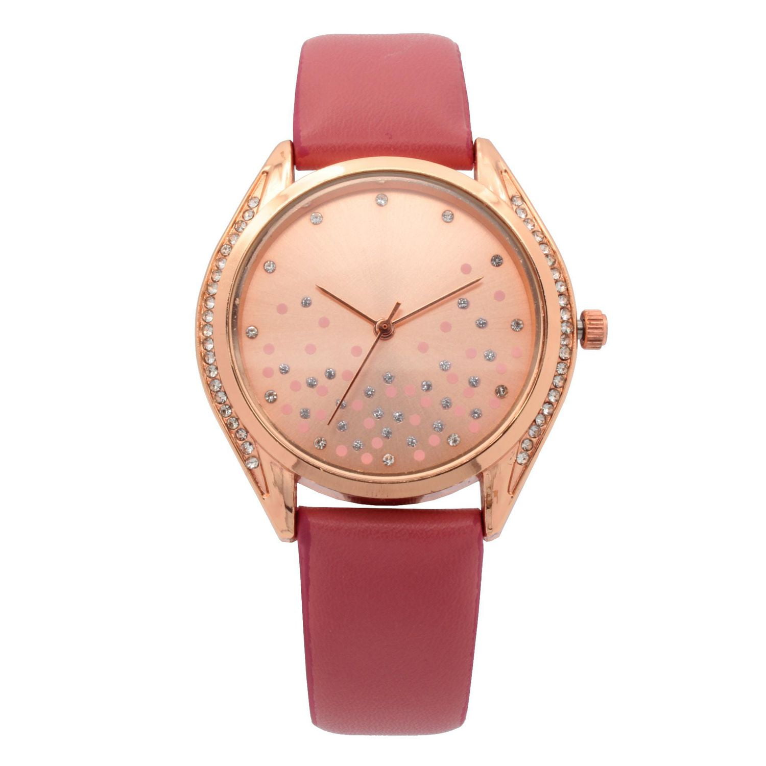 Montre avec bracelet blush et collier pour femme