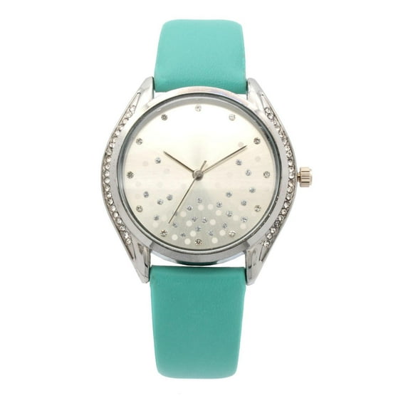 Montre avec bracelet turquoise et collier pour femme