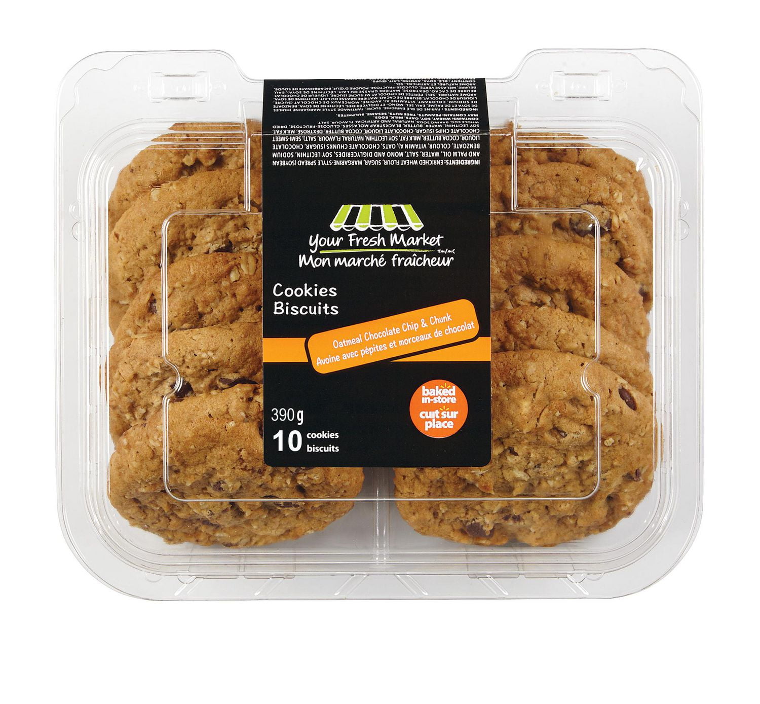 Your Fresh Market Oatmeal Chocolate Chip & Chunk Cookies Walmart Canada