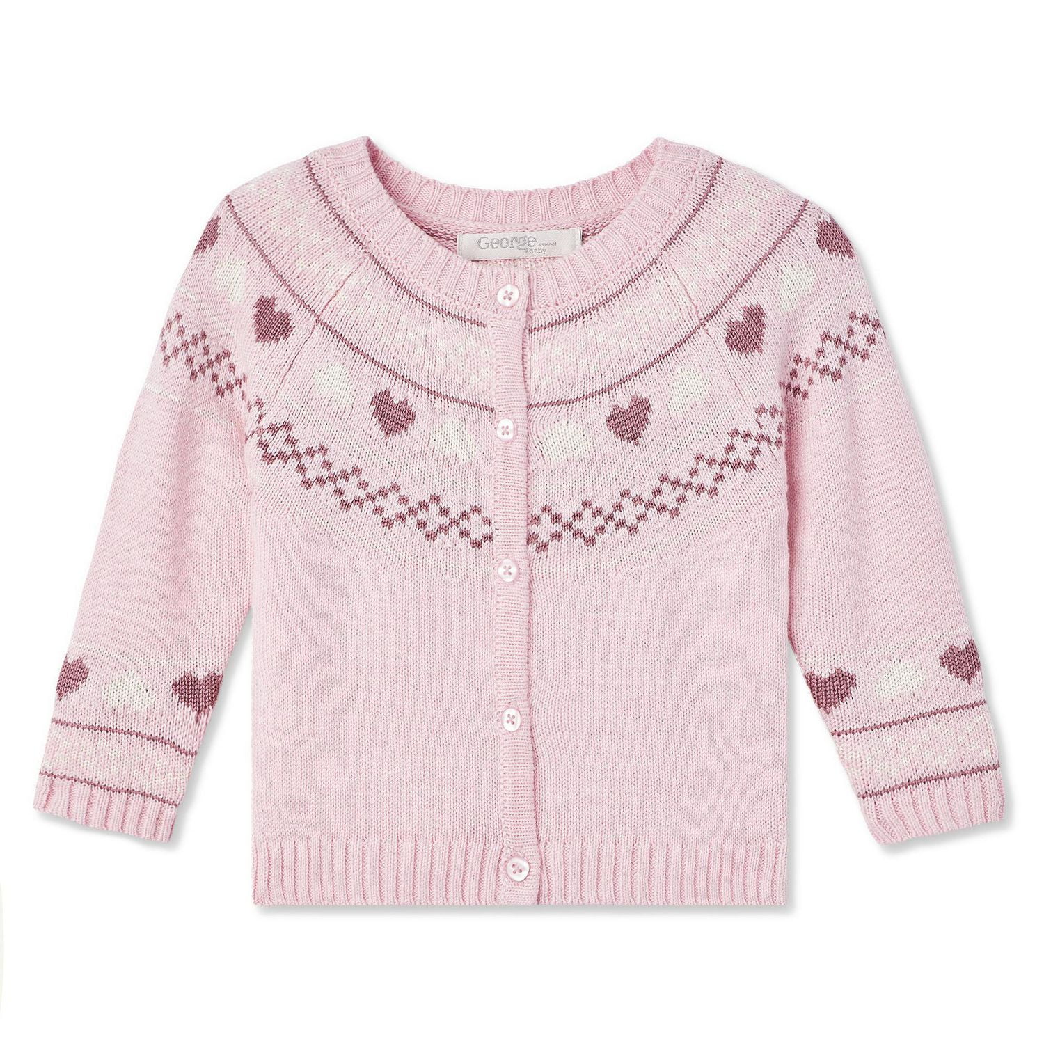 baby girl fair isle cardigan