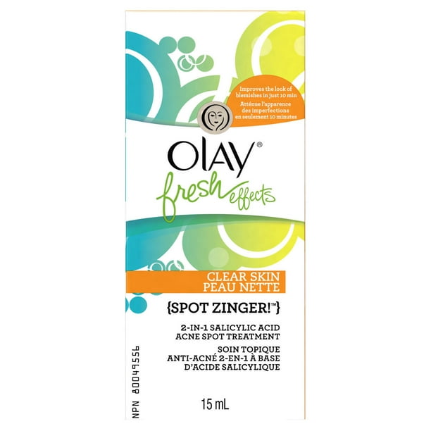 Soin topique anti-acne 2-en-1 peau nette Spot Zinger! à base d’acide salicylique Fresh Effects d'Olay