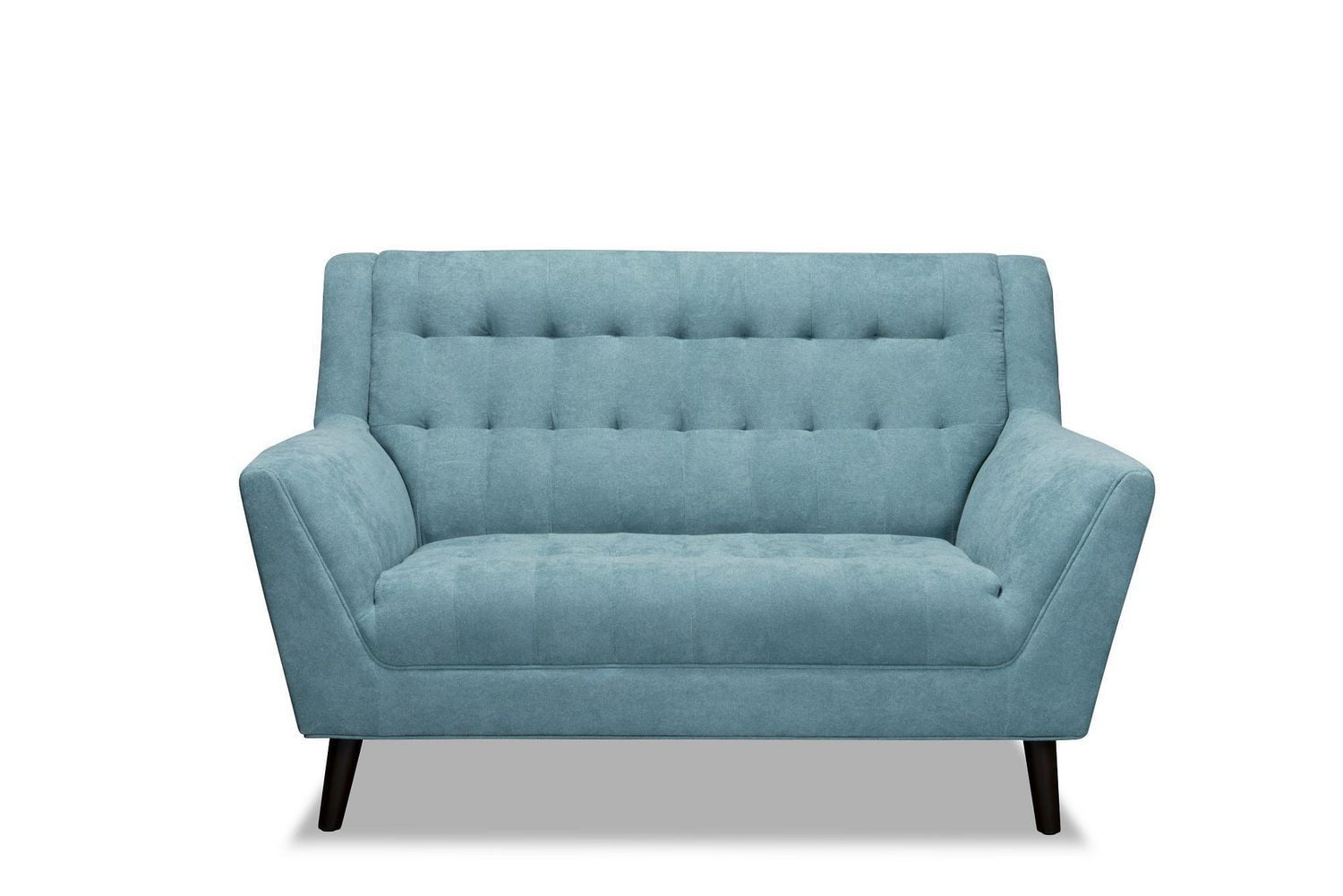Topline Home Furnishings Teal High Back Love Seat Walmart Canada