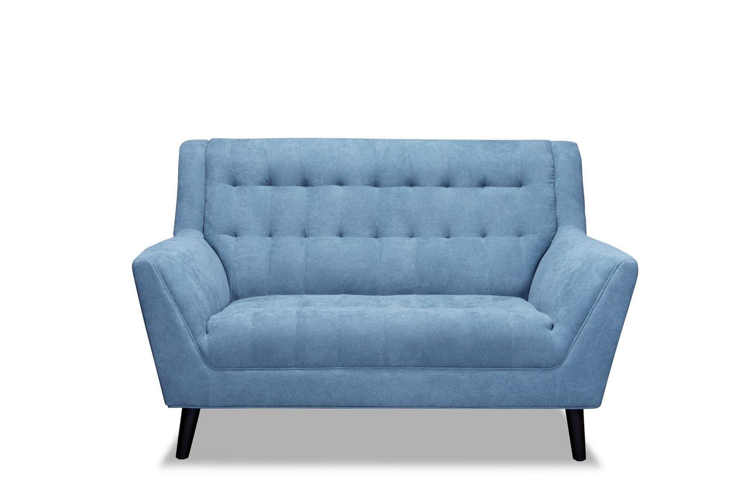Topline Home Furnishings Blue High Back Love Seat Walmart Canada