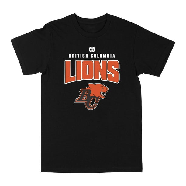Official Licensed British Columbia Lions CFL Football Black TShirt