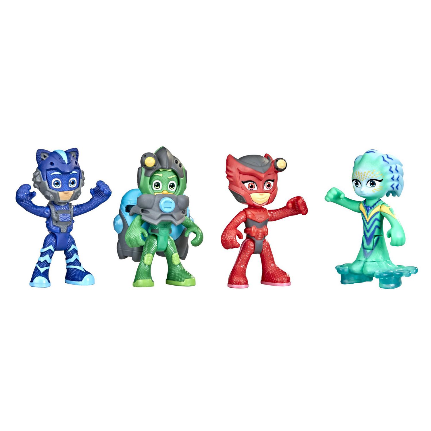 PJ Masks Underwater Heroes Dive Time Mission Action Figure Set, Preschool  Toy with 4 PJ Masks Figures