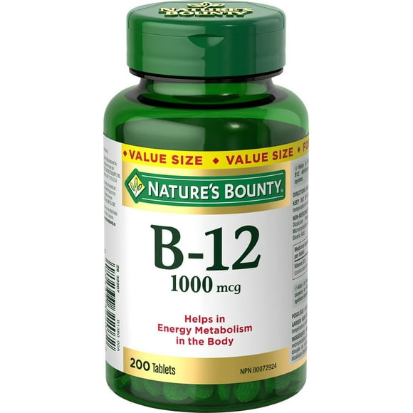 Vitamine B-12 1000 mcg 200 comprimés