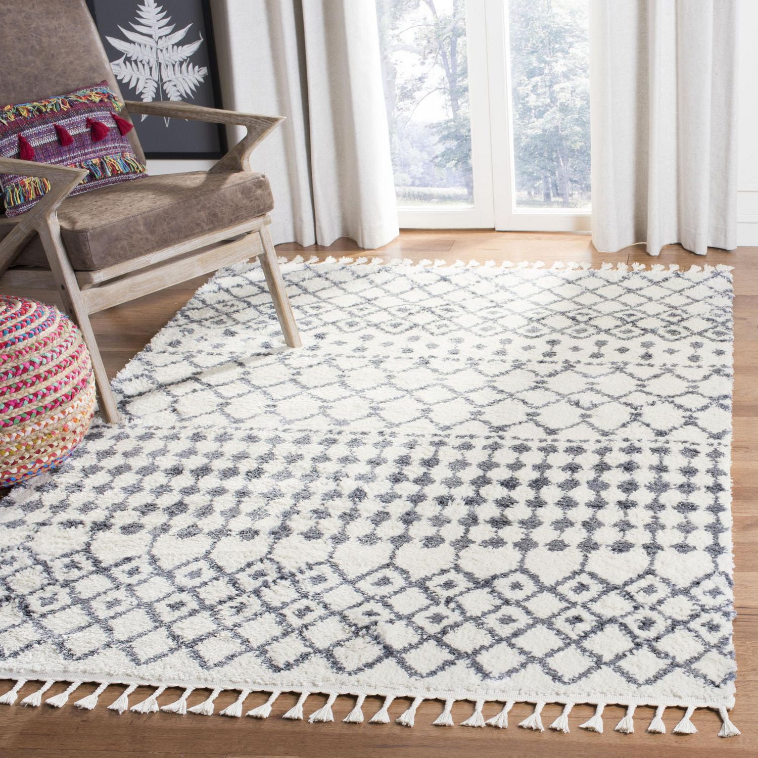 Safavieh Berber Fringe Phillip Aztec Shag Area Rug Walmart Canada