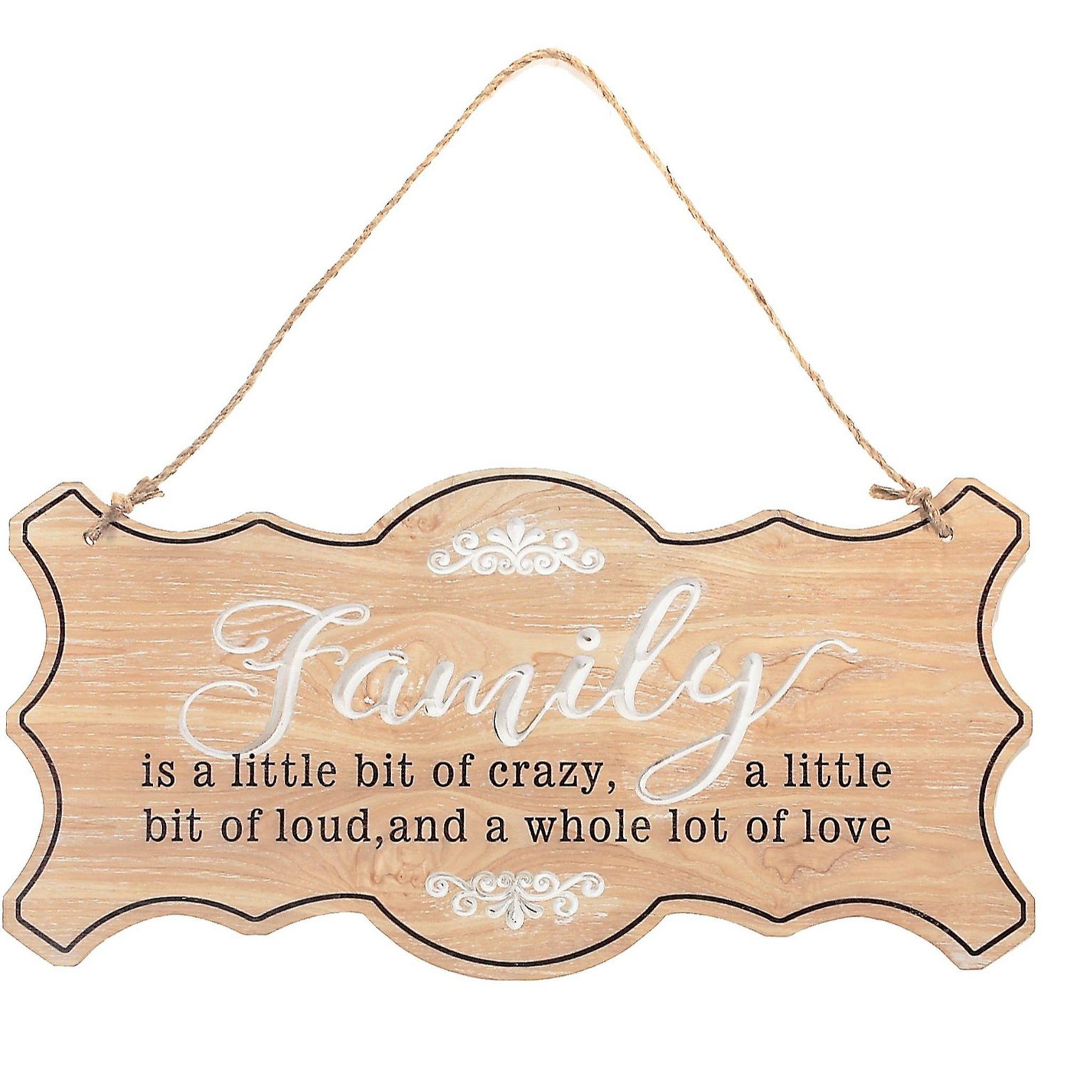 Mdf Hanging Etched Wall Plaque (Family) | Walmart Canada