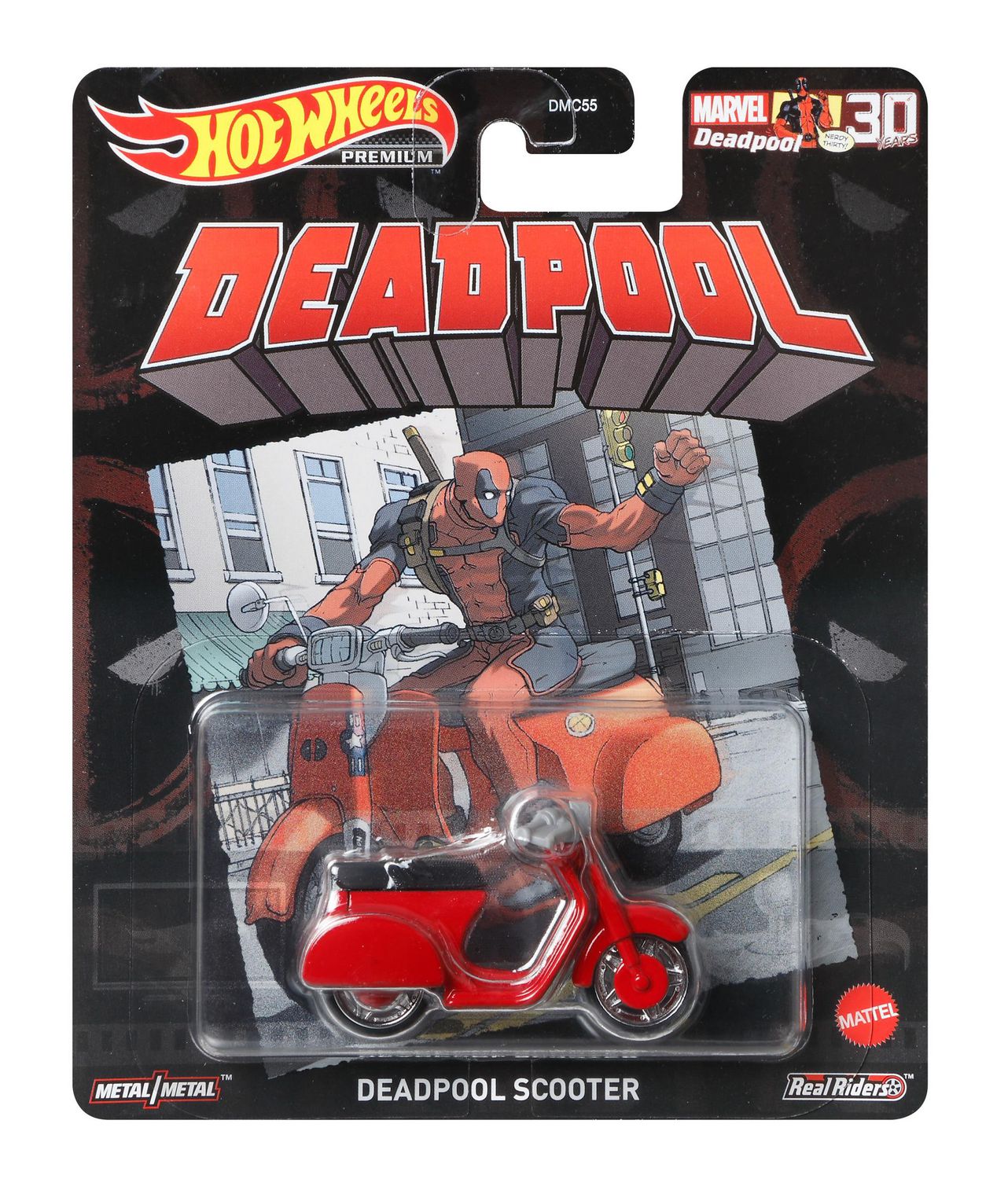 Hot Wheels Retro Entertainment Collection 1:64 Deadpool Scooter