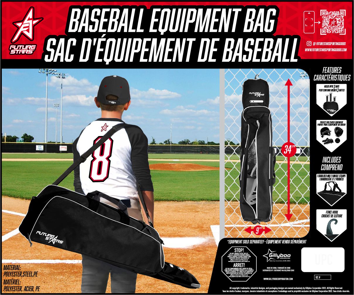 Athletico Baseball Bat Bag - Backpack for Baseball, T-Ball & Softball  Equipment & Gear for Youth and Adults | Holds Bat, Helmet, Glove, & Shoes  |Shoe Compartment & Fence Hook (Red) -