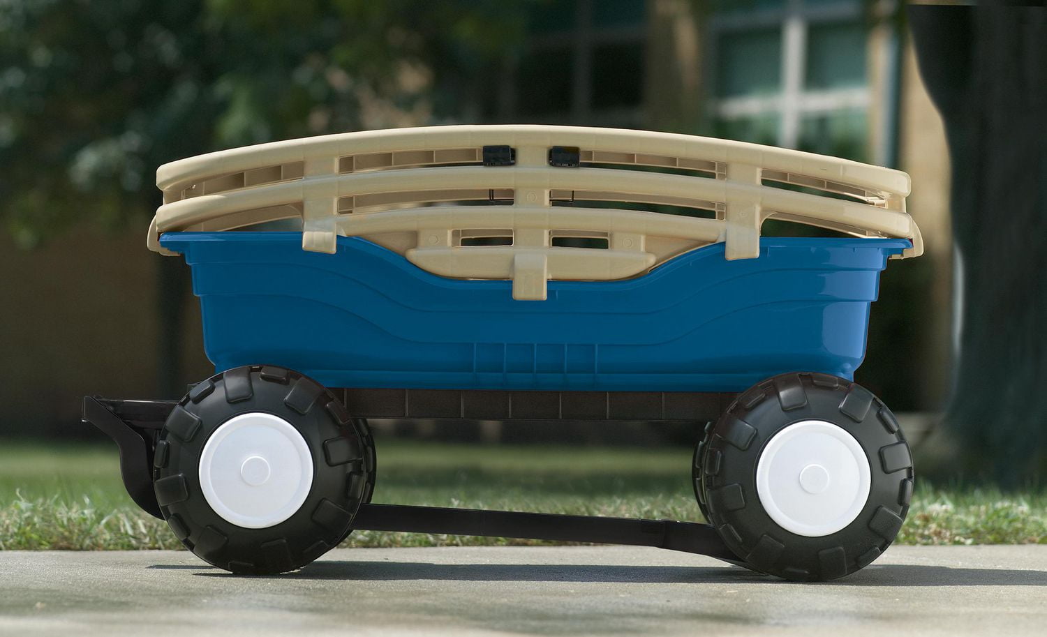 Tricycles, Scooters & Wagons Blue/Tan 15100 American Plastic Toys