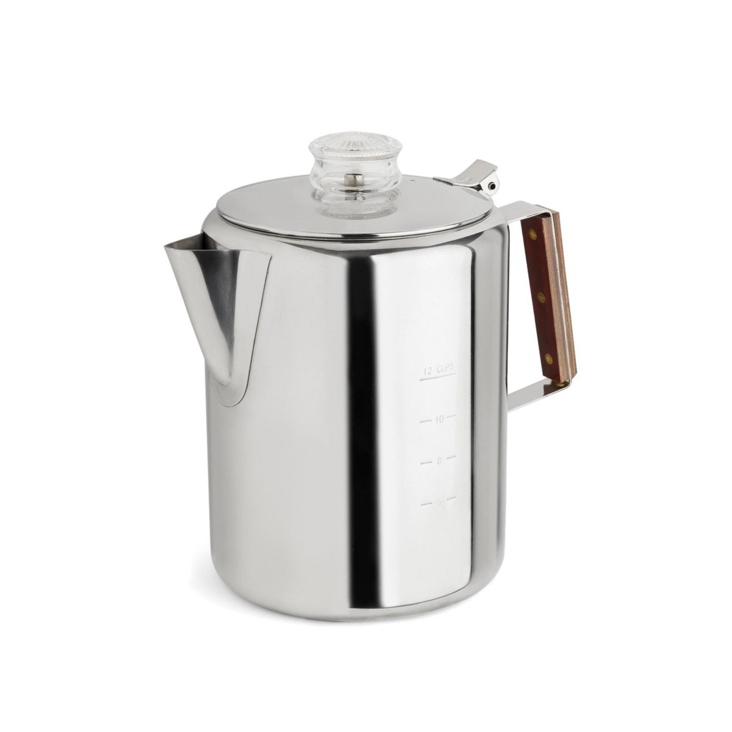 TOPS, Rapid Brew Stainless Steel Stovetop Percolator Coffee Pot, 12Cup