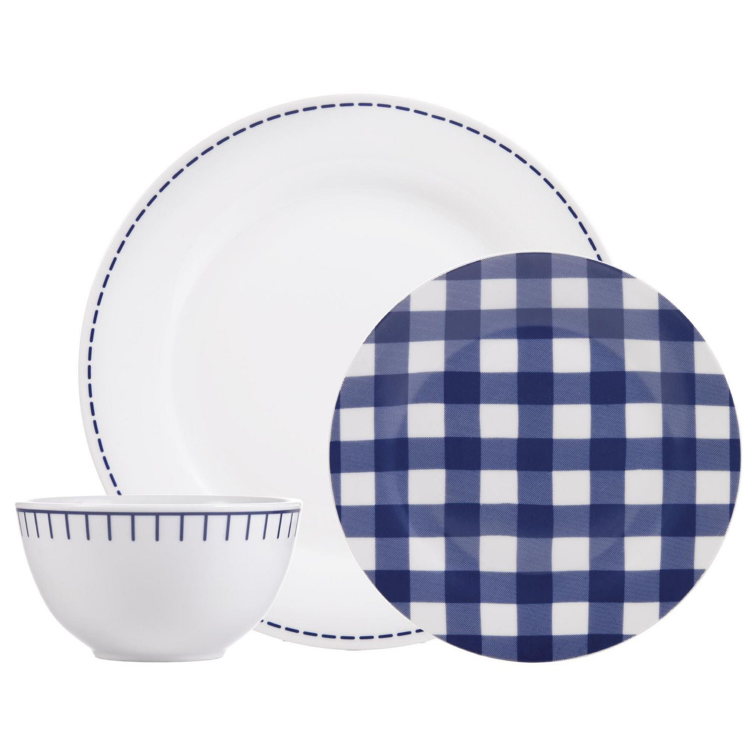 Rim Rustic Cottage Navy White 12pc Dinnerset Walmart Canada