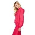 thumbnail image 2 of No Boundaries Women's Oversized Zip-Up Hoodie, 2 of 6