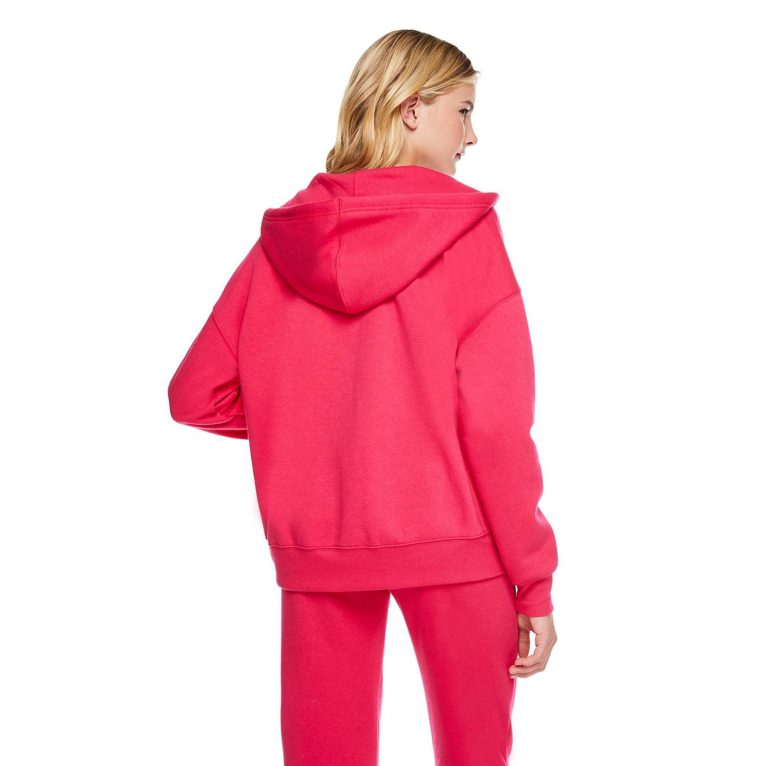 No Boundaries Women's Oversized Zip-Up Hoodie