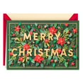 thumbnail image 1 of Hallmark Signature Christmas Card (Floral Merry Christmas), 1 of 6