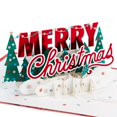 thumbnail image 1 of Hallmark Signature Paper Wonder 3D Pop-Up Christmas Card (Merry Christmas Trees), 1 of 7