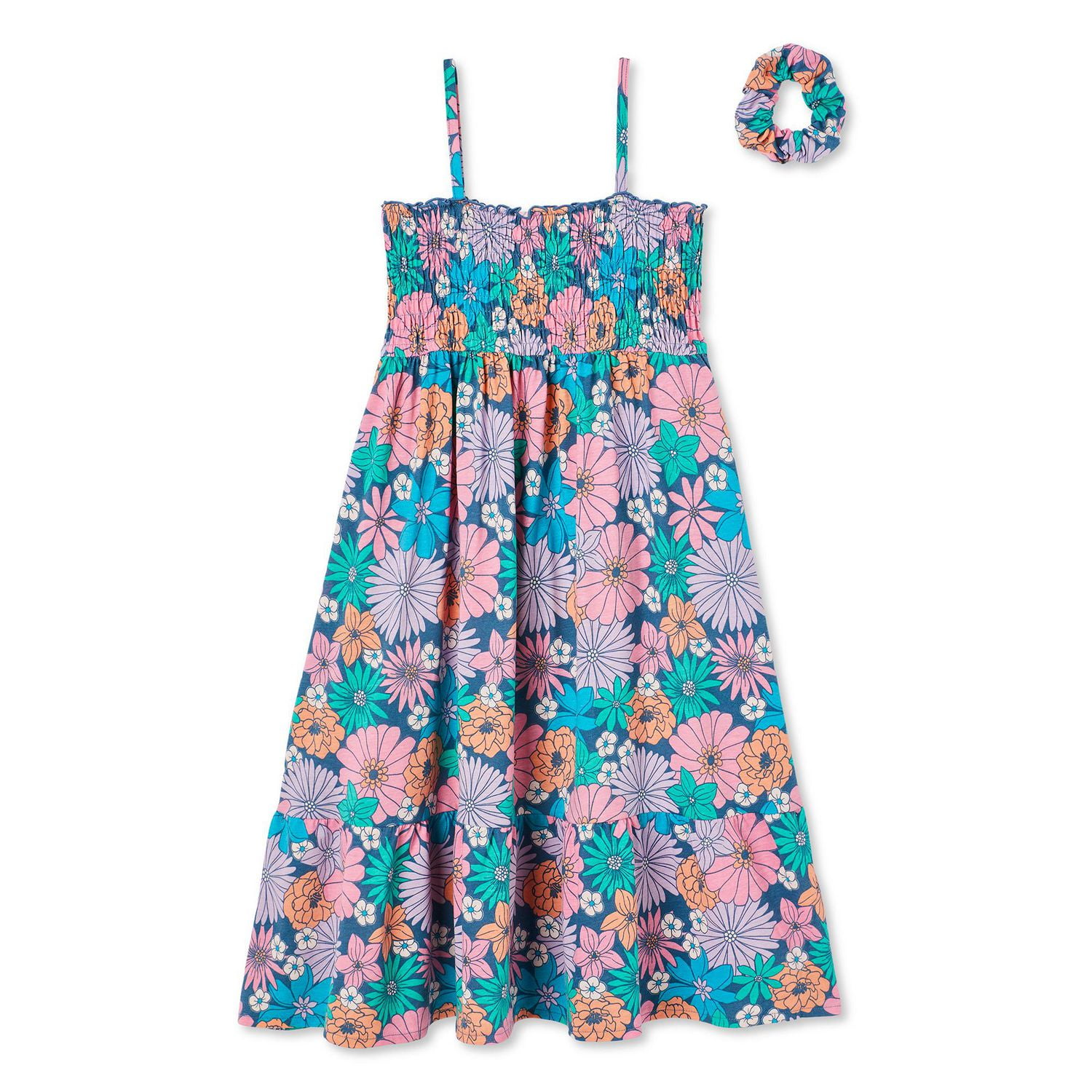 Ensemble 2 pièces avec robe à smocks George pour filles