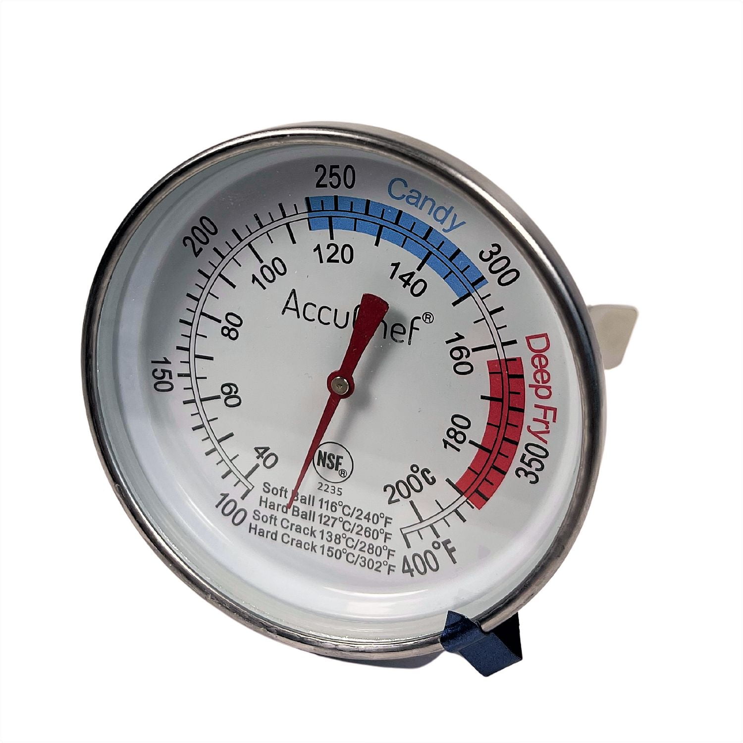 A Fahrenheit thermometer registers 100°F while a faulty Celsius