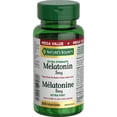 thumbnail image 1 of Nature's Bounty Melatonin, Extra Strength, 5 Mg,  Re-Sets The Body's Sleep Cycle & Improve Sleep Quality, Prevents The Effects Of Jet Lag, 1 of 6