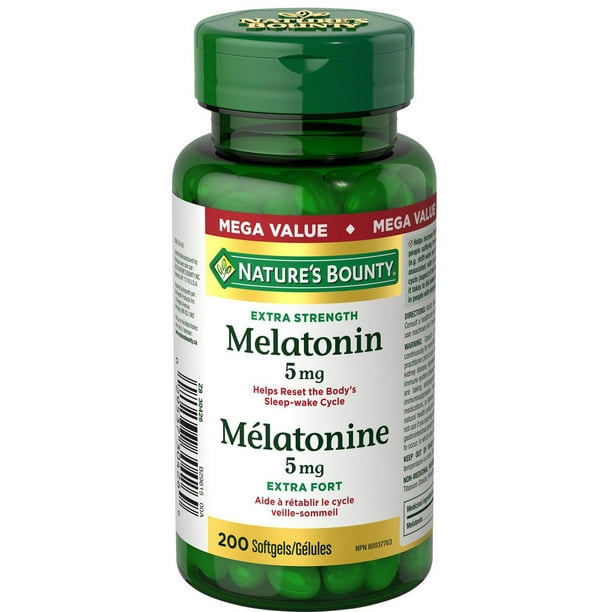 Mélatonine 5 mg Gélules Mega Value 200 gélules