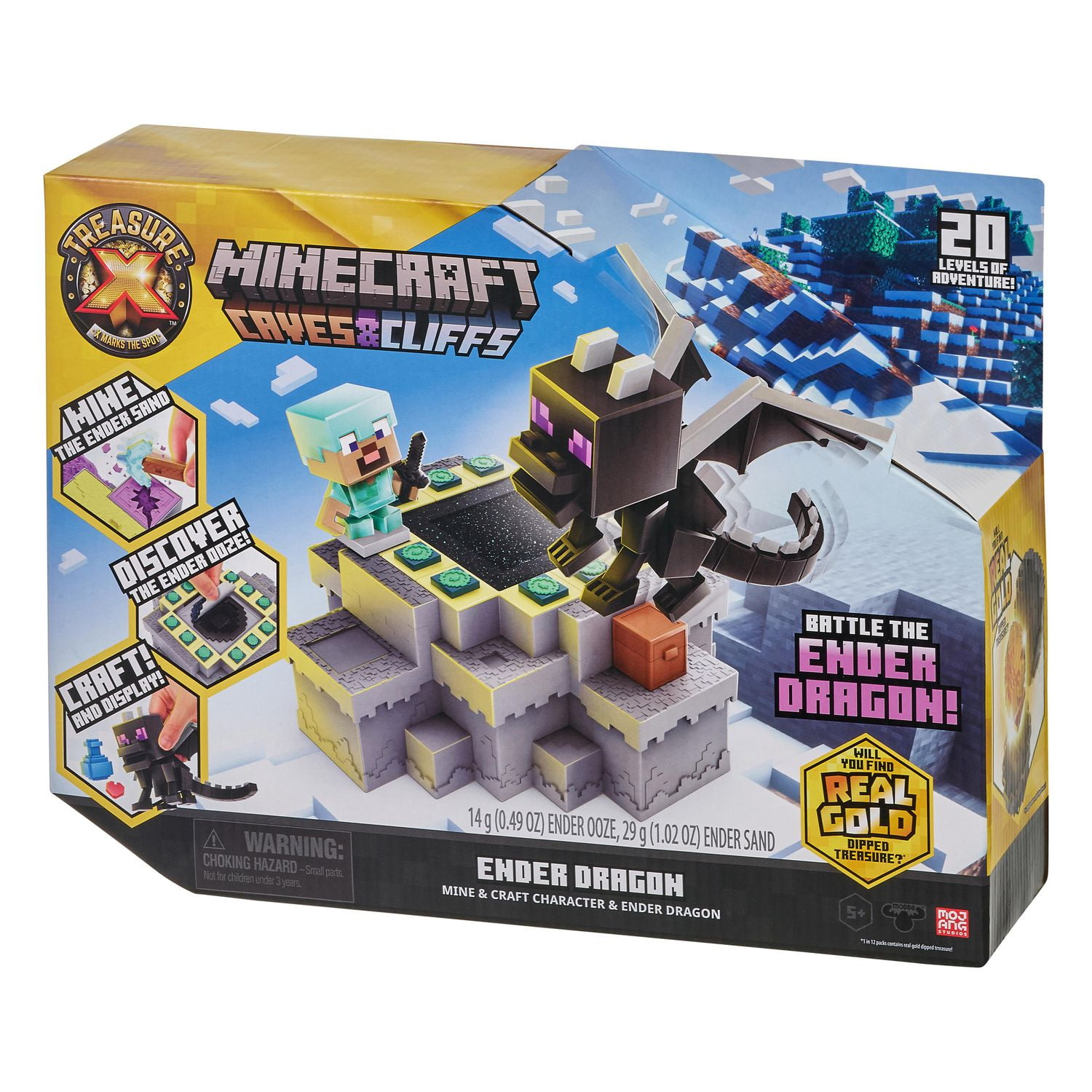 Treasure X Minecraft Caves Cliffs Ender Dragon 20 levels of