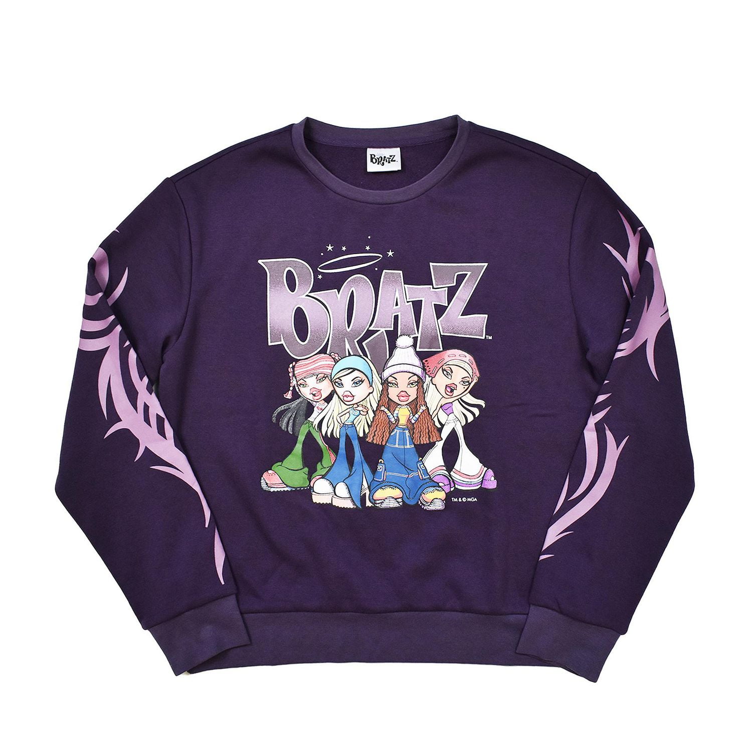 Ladies Bratz Original Long Sleeve Cropped Sweatshirt