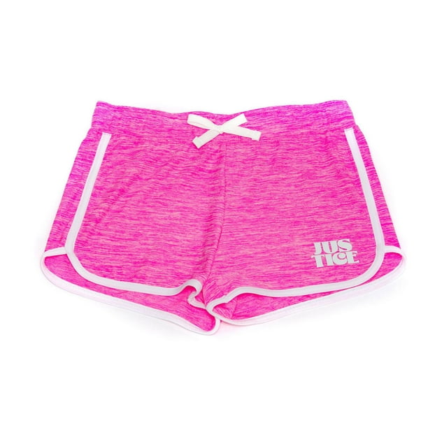 Justice Girls Pink Dance Shorts, Sizes 2XS-XL 