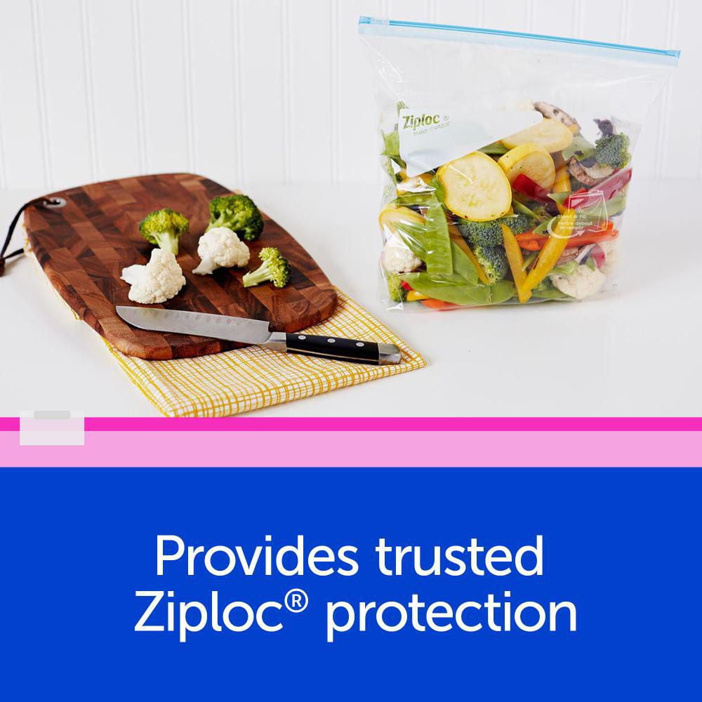 Ziploc Slider Freezer Bags Power Seal Technology for More