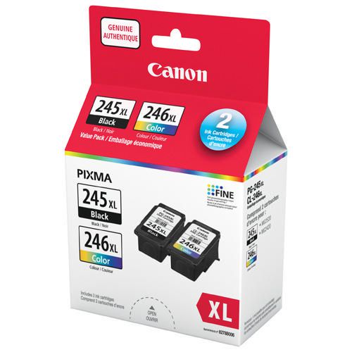 AIMINIE Remanufactured 245XL 246XL Combo Ink Cartridge Replacement for Canon PG-245 PG245 245 PG-243 Black Color for Canon Pixma TR4520 MG2522 MG2922 TR4522 MG2920 MG3022 MX492 TS202 Printer 2 Pack 