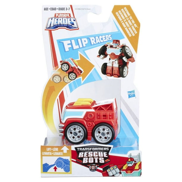 Playskool Heroes Transformers Rescue Bots Flip Racers - Heatwave le robot pompier