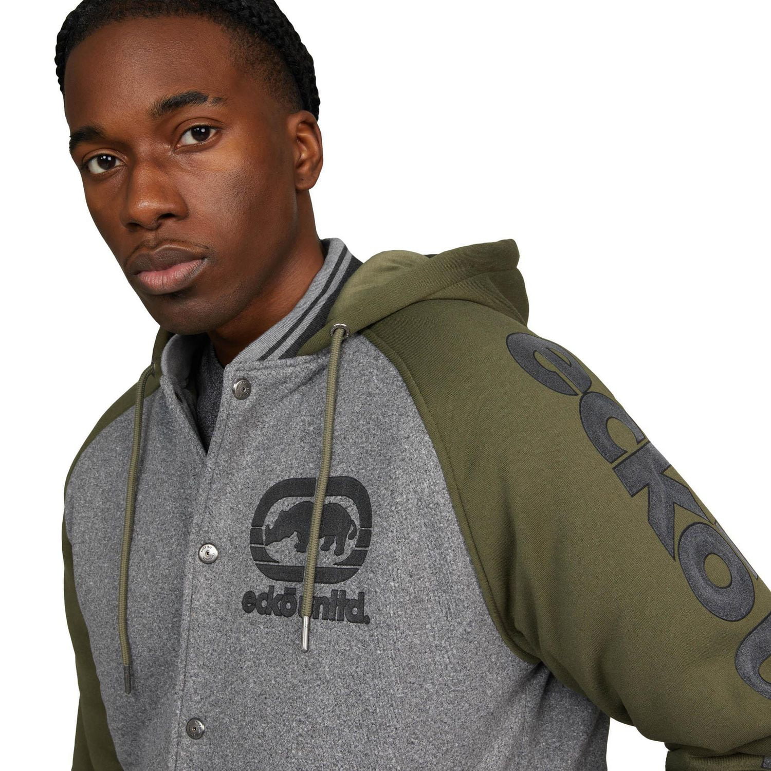 Ecko Unltd. Men’s Marled Up Varsity Jacket