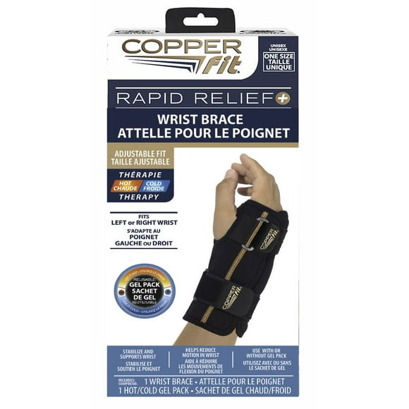 Copper Fit Rapid Relief + Attelle Pour Le Poignet