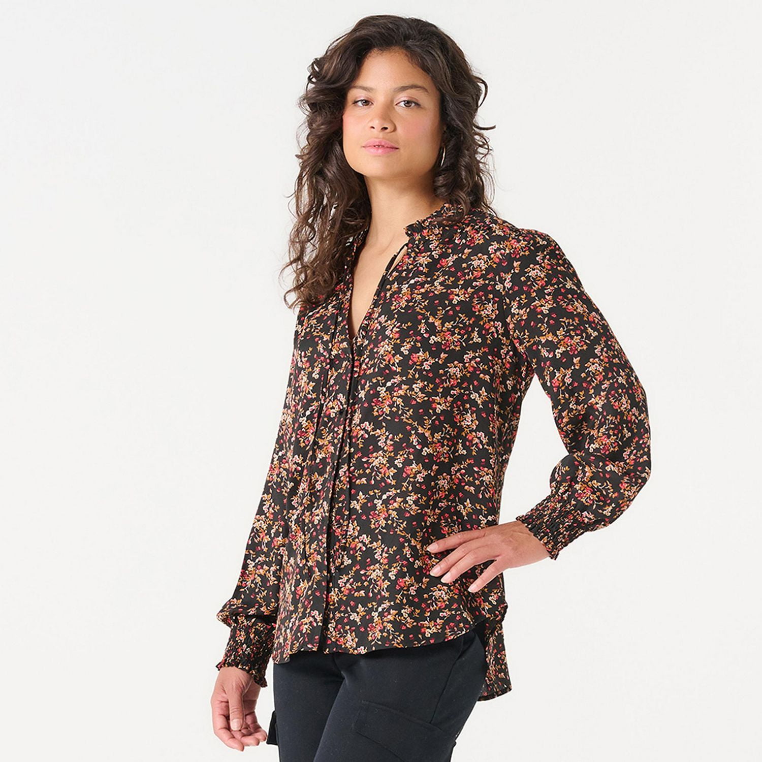 DV V-NECK BLOUSE