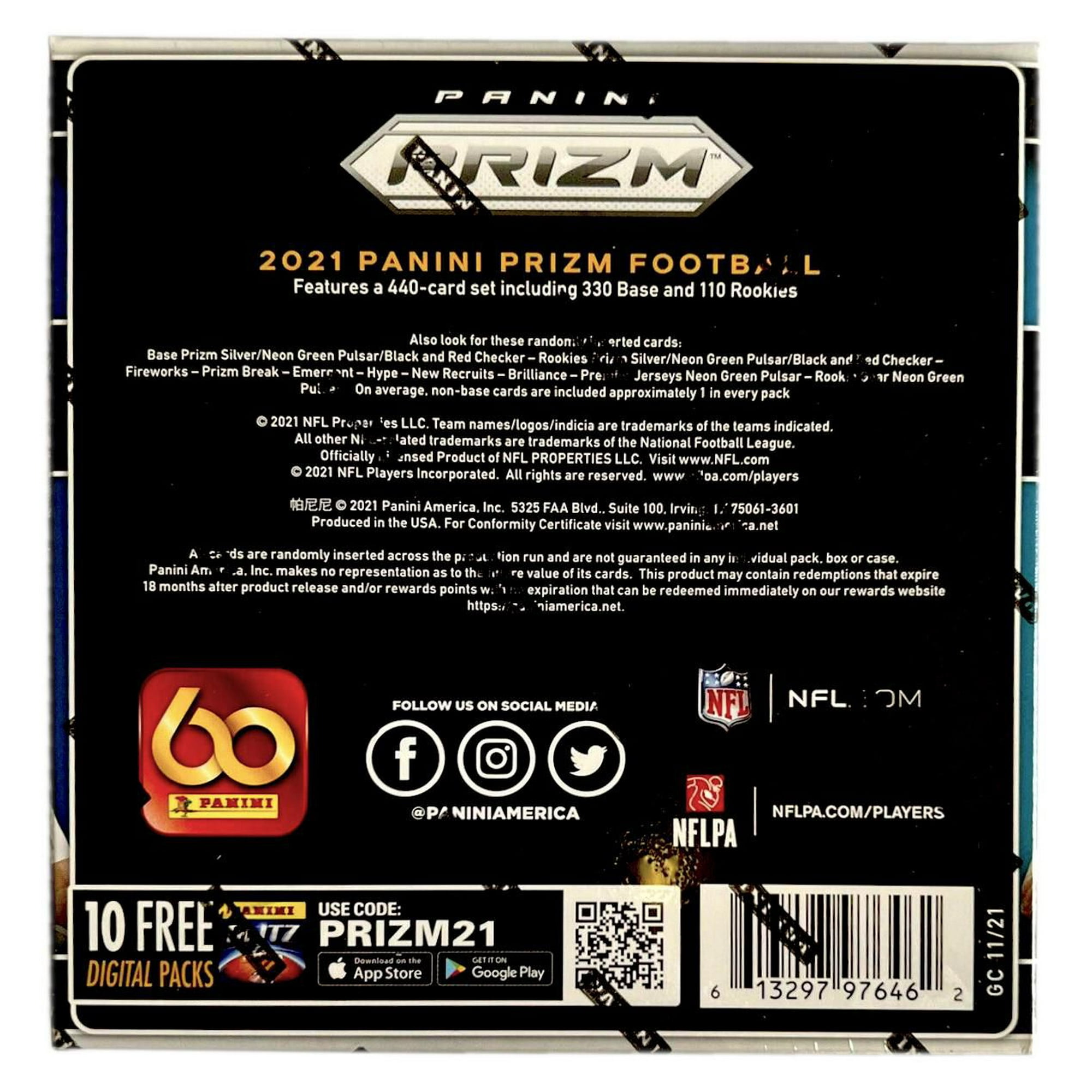 2021 Panini Prizm Football Trading Cards Blaster Box (6 packs/4cards per  pack)