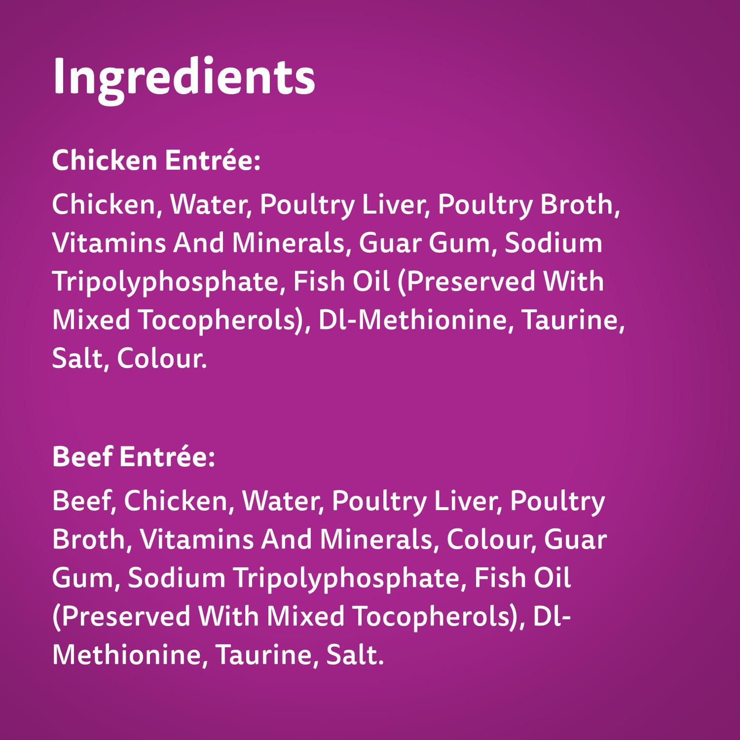 Ingredients in whiskas wet cat food hotsell