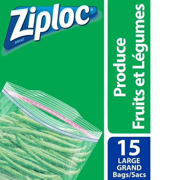 Ziploc Produce Bags Large, 15 Bags Walmart.ca