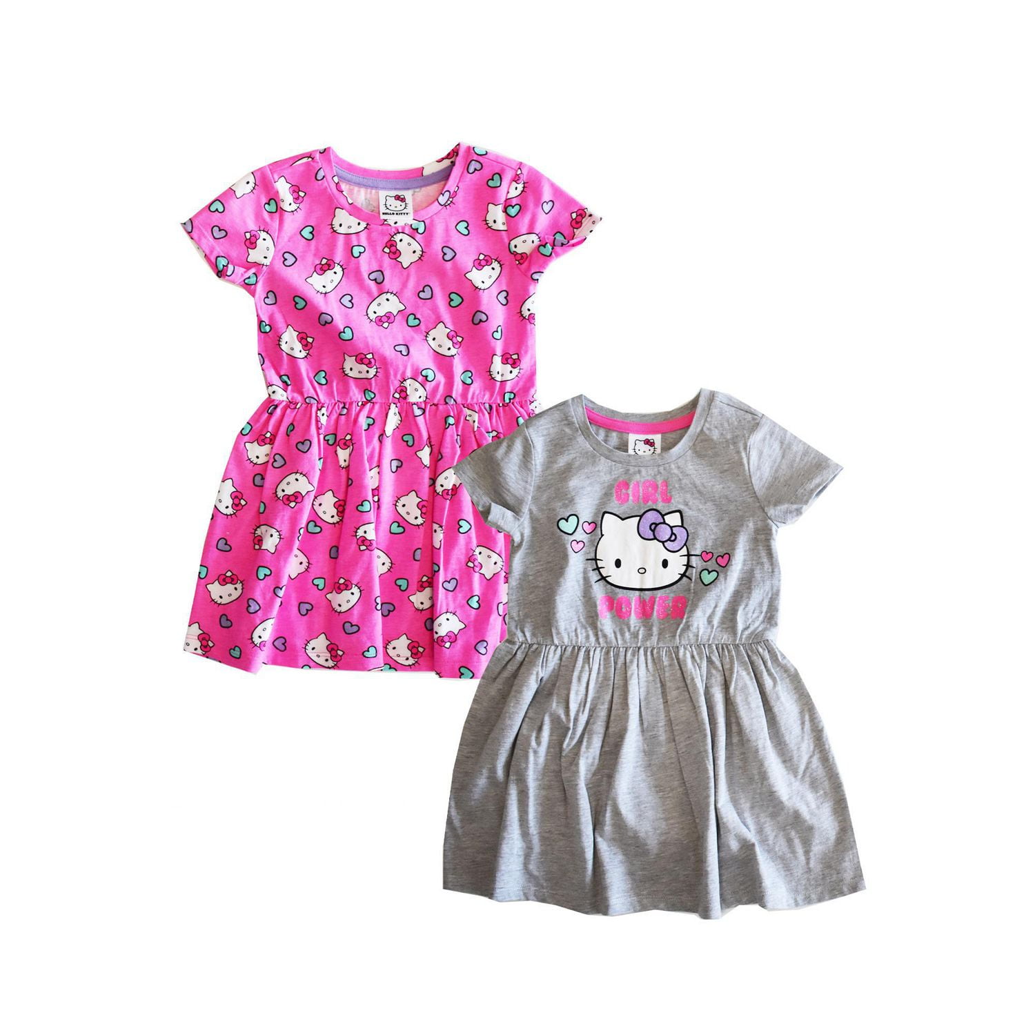 Lot de 2 robes de fille Hello Kitty pour toute petite fille Walmart