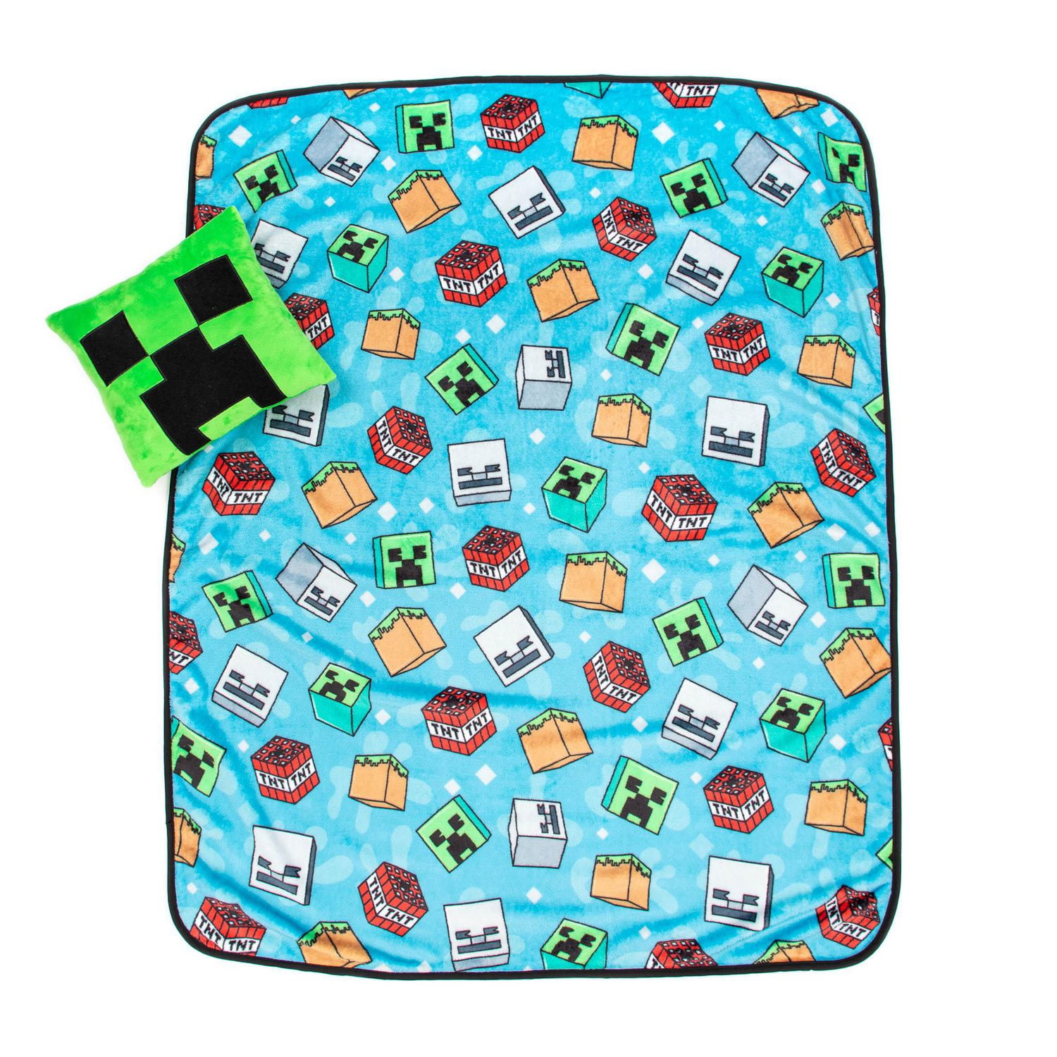 Minecraft pillow and blanket sale