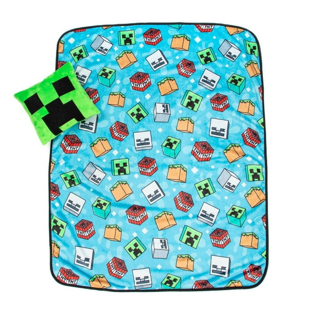Minecraft Oreiller de Corps en Peluche