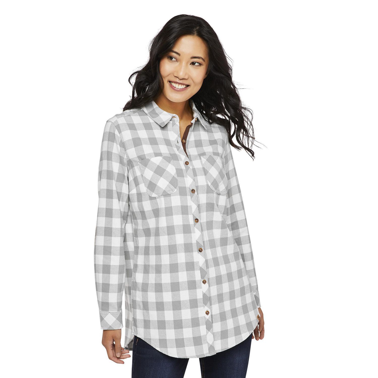 Canadiana Women's Flannel Tunic Length Shirt | Walmart Canada