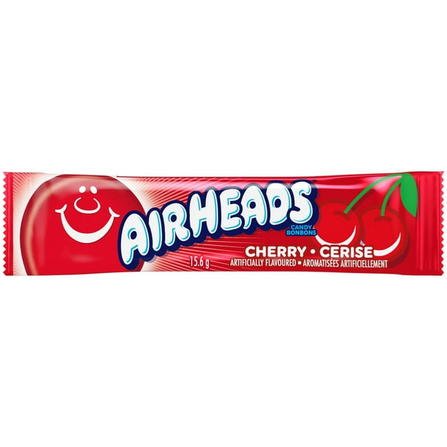 Airheads Singles, Cherry Candy, Individually Wrapped, 15.6g