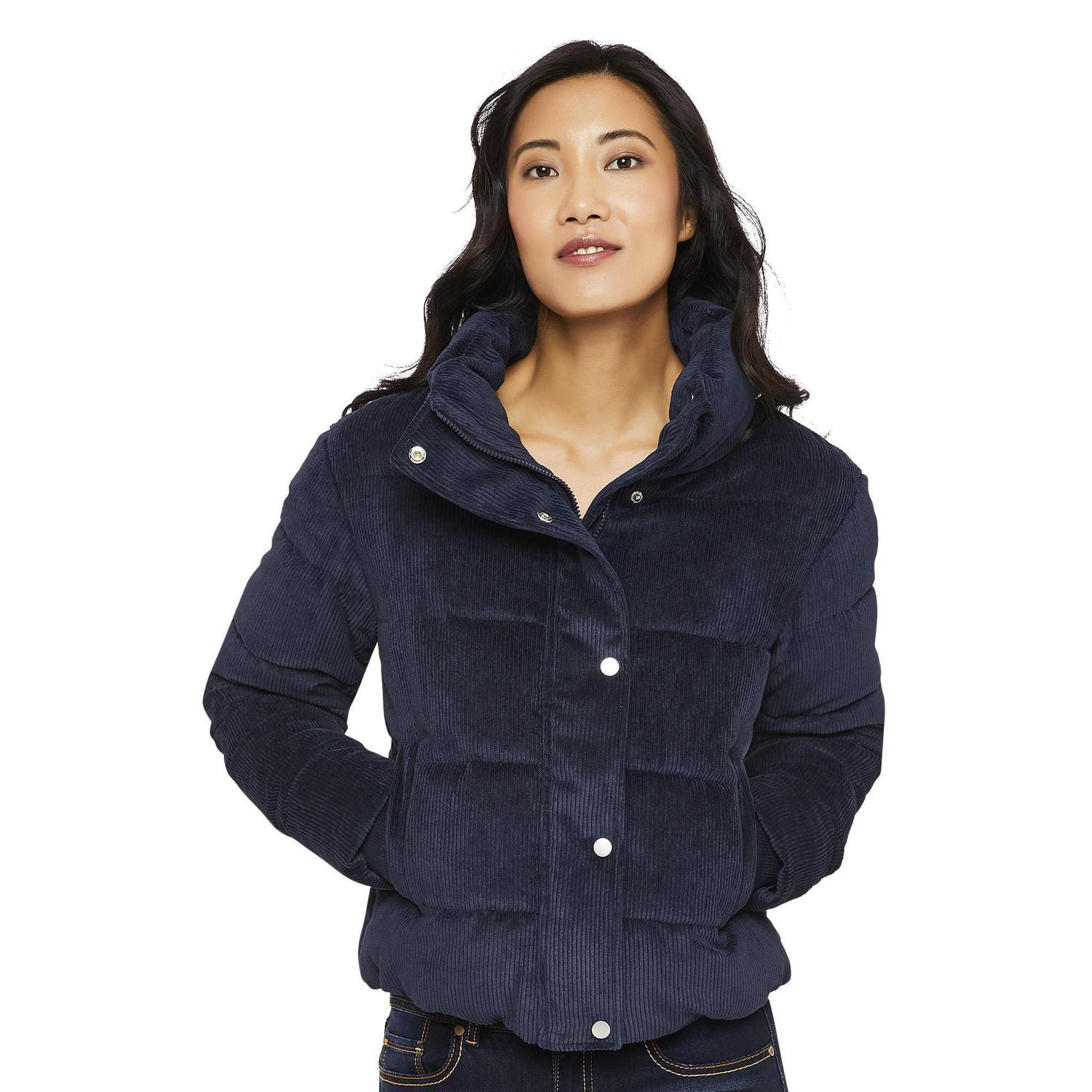 Women's Wide Panel Short Puffer Jacket Walmart Canada
