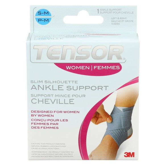 Support mince pour cheville Tensor(MC) pour femmes, bleu pâle, petit/moyen Support pour cheville
