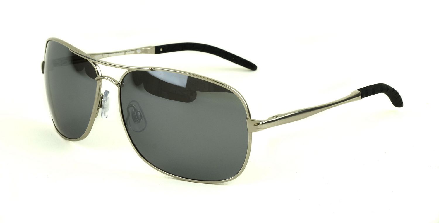 George Mens Silver Aviator Polarized Sunglasses | Walmart Canada