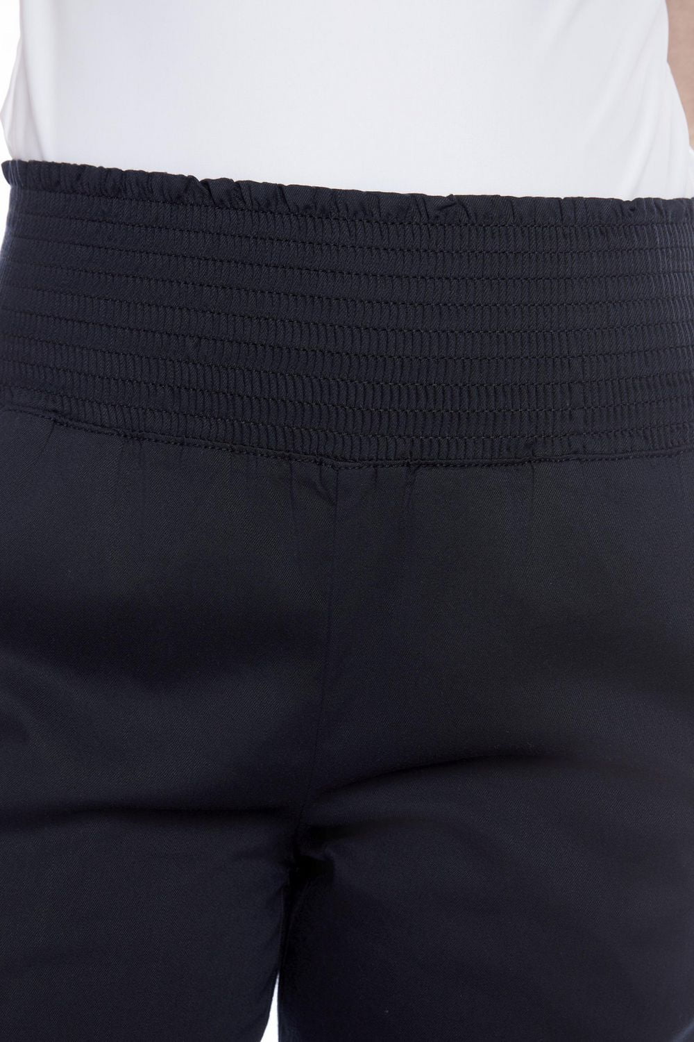 Jeaniologie ™ Pantalon large pour dames à taille haute et smockée