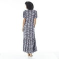 thumbnail image 4 of IVY Women's Printed Elbow Sleeve Maxi Dress, 4 of 6