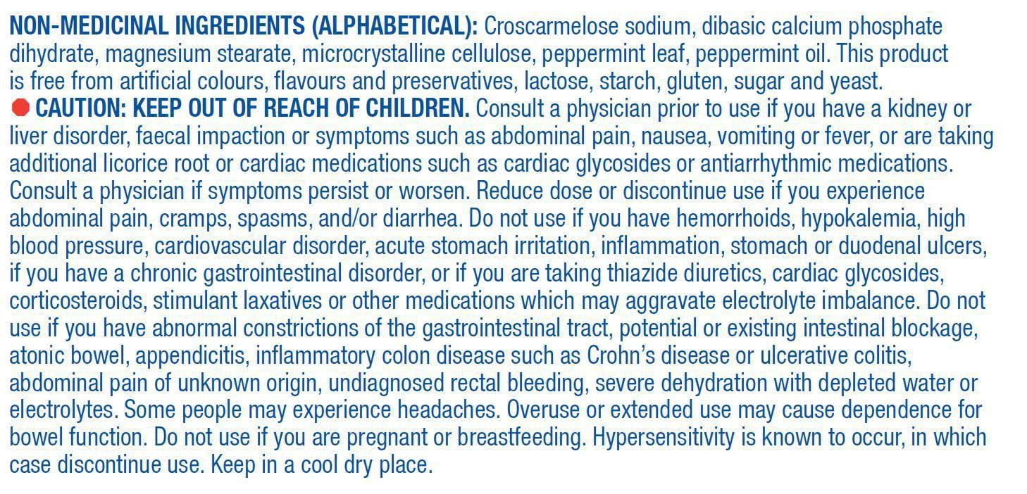 Equate Laxatif à base de plantes formule douce 100 Comprimés