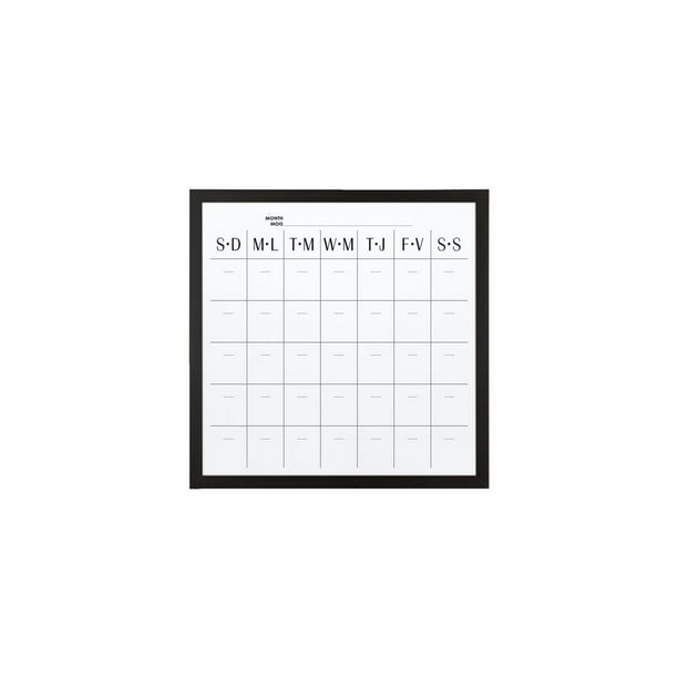 Quartet 12"x12" Wood Wrap Dry Erase Calendar Board, Dry Erase Board Walmart.ca